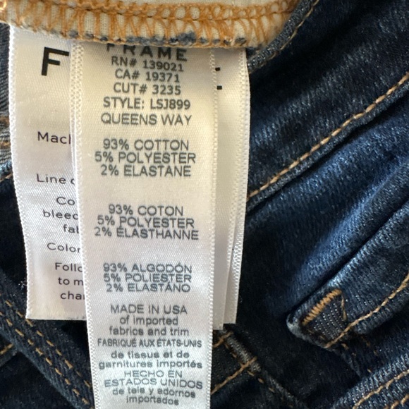 Frame Denim Le Skinny de Jeanne Skinny Jeans Size 26 - Picture 11 of 11